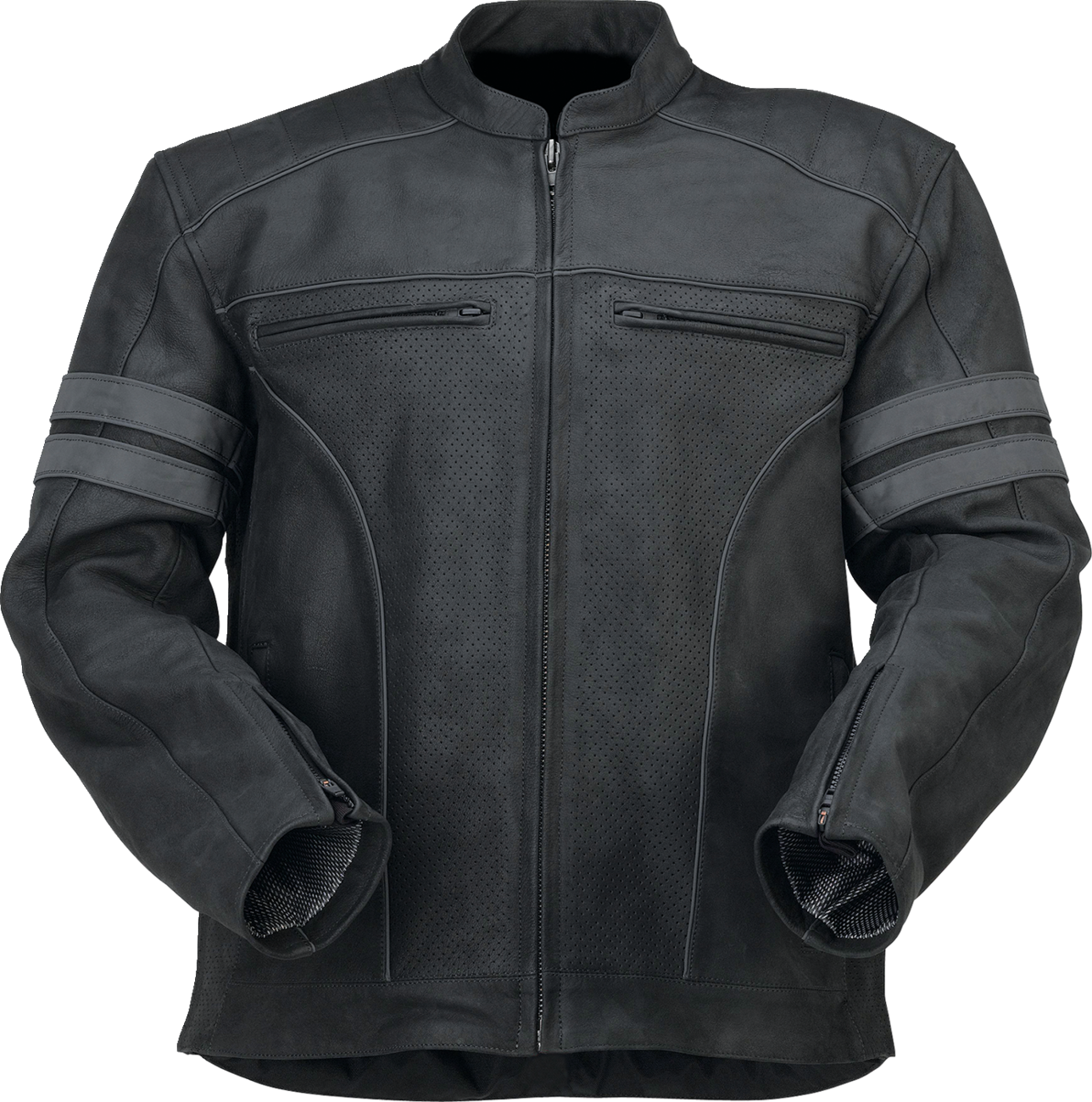 Z1R Remedy Leather Jacket - Black - 4XL 2810-3895