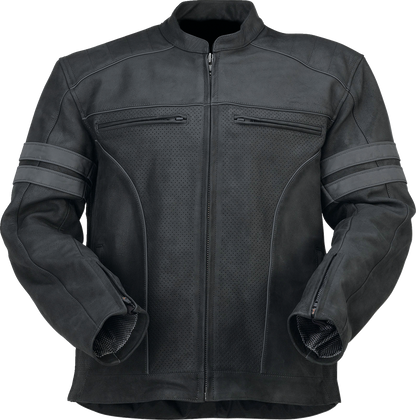 Z1R Remedy Leather Jacket - Black - 4XL 2810-3895