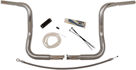 FAT BAGGERS INC. Handlebar Kit - Rounded Top - 12" - Chrome 909412