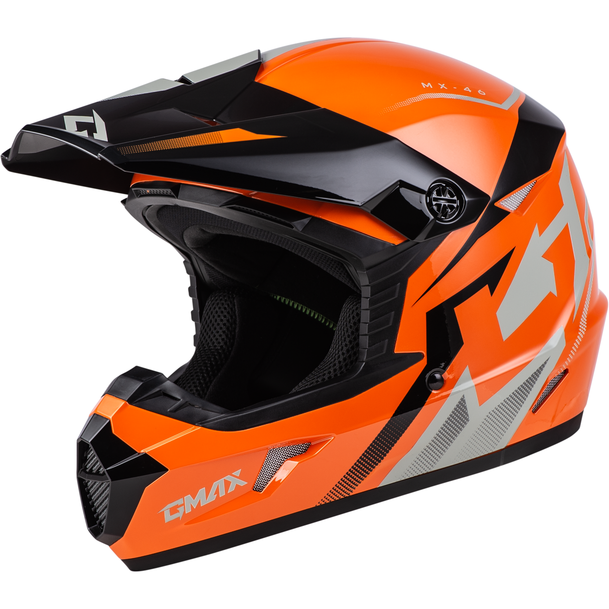 GMAX Mx-46 Compound Helmet Orange/Black/Grey Sm D3464284