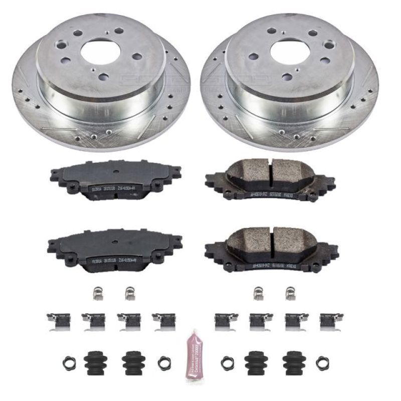 Power Stop 14-15 Lexus IS250 Rear Z23 Evolution Sport Brake Kit K6930