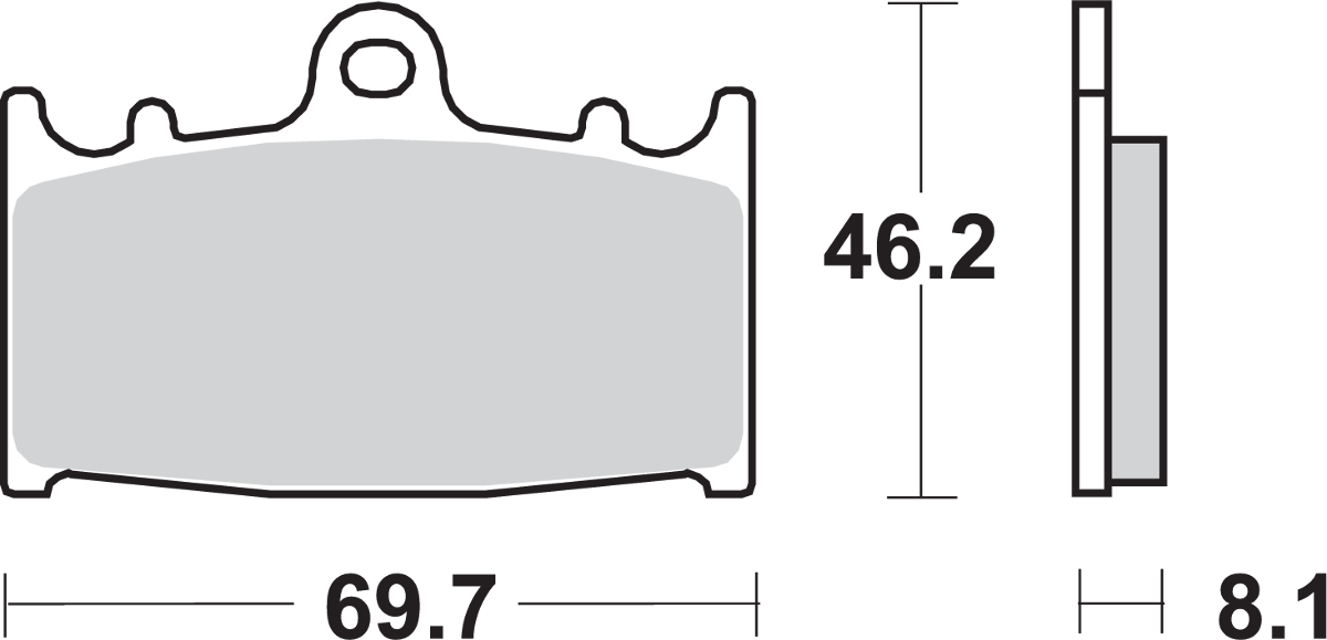 SBS HS Brake Pads - Vulcan - 631HS 631HS