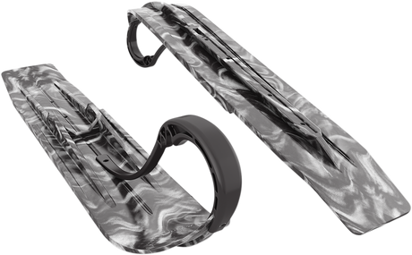 SLYDOG SKIS Powder Hound Skis - Black/White - 7" - Pair PH7SWRBLKWHTLOP