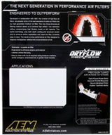 AEM 02-07 Dodge Ram 3.7L (V6)/4.7L-5.9L (V8) Dryflow Panel Air Filter 28-20247