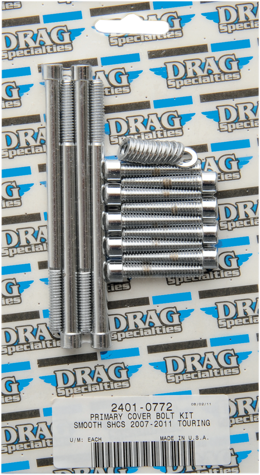 DRAG SPECIALTIES Smooth Primary Bolt Kit - Touring MK673S