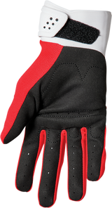 THOR Youth Spectrum Gloves - Red/White - Large 3332-1611