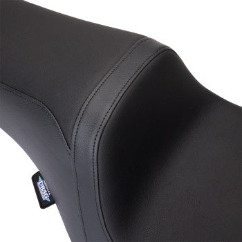DRAG SPECIALTIES Asiento Predator 1Up - Vinilo - Negro - Liso - FLH '08-'23 0801-1480 