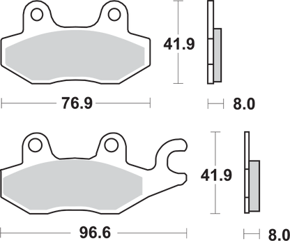 SBS Off-Road Sintered Brake Pads 638SI