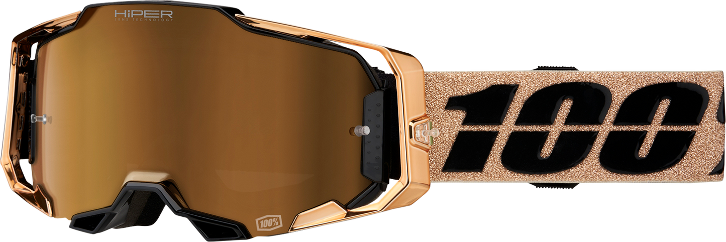 100% Armega Goggles - Bronze - HiPER Bronze Mirror 50003-00005