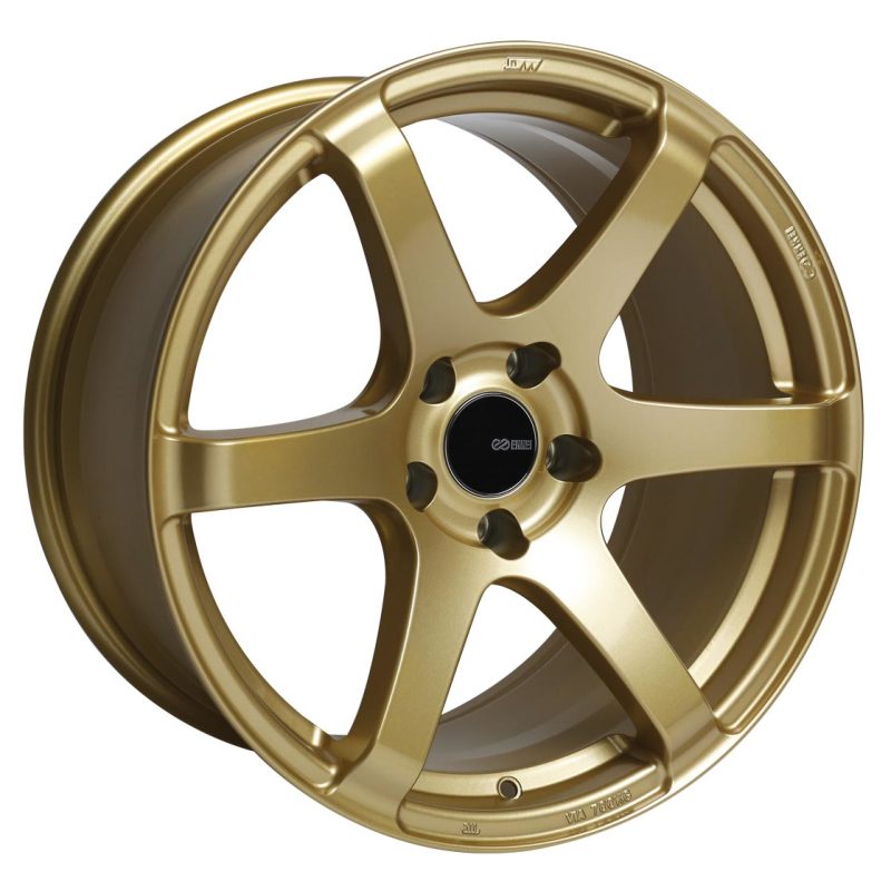 Enkei T6S 17x8 45mm Offset 5x100 Bolt Pattern 72.6 Bore Gold Wheel 485-780-8045GG