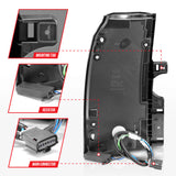 ANZO 2015-2020 Chevrolet Tahoe LED Tail Lights w/ Light Bar Black Housing Somke Lens 311375