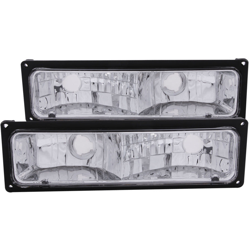 ANZO 1988-1998 Chevrolet C1500 Euro Parking Lights Black 511033