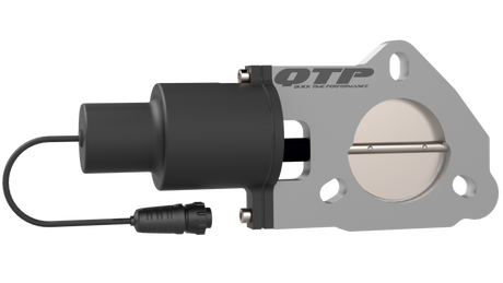 QTP 2.25in Bolt-On QTEC Electric Cutout Valve - Single QTEC225