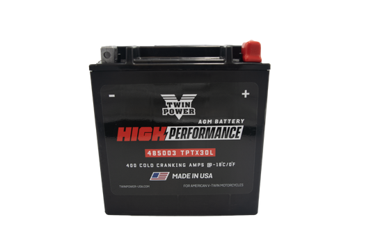 Twin Power YIX-30L High Performance Battery Replaces H-D 66010-97A Made in USA