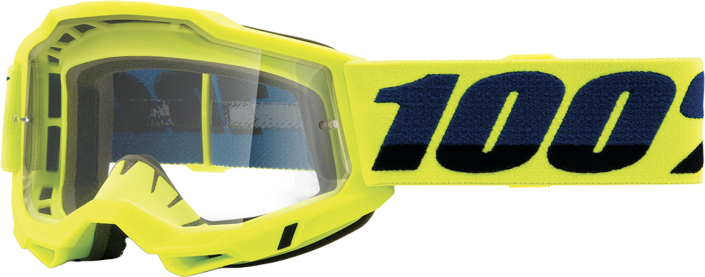 100% Accuri 2 Junior Goggle Fluo Yellow Clear Lens 50024-00001