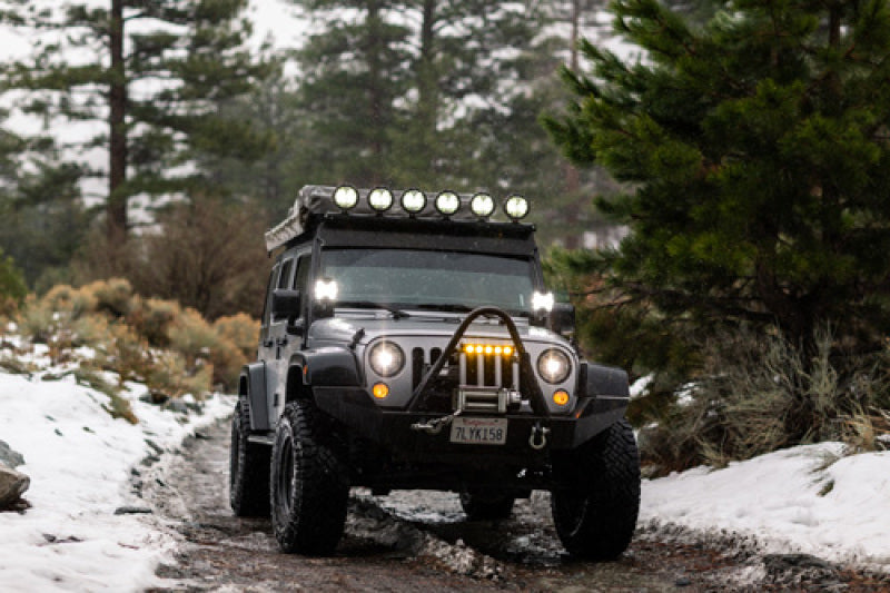 KC HiLiTES SlimLite 6in. LED Light 50w Spot Beam (Pair Pack System) - Black 100