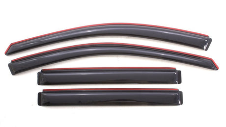 AVS 08-17 Buick Enclave Ventvisor In-Channel Front & Rear Window Deflectors 4pc - Smoke 194657