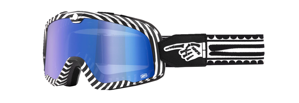 100% Barstow Goggles - Death Spray - Blue Mirror 50000-00002