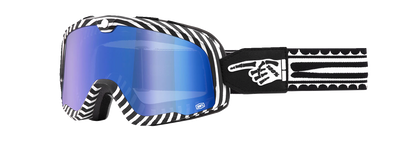 100% Barstow Goggles - Death Spray - Blue Mirror 50000-00002