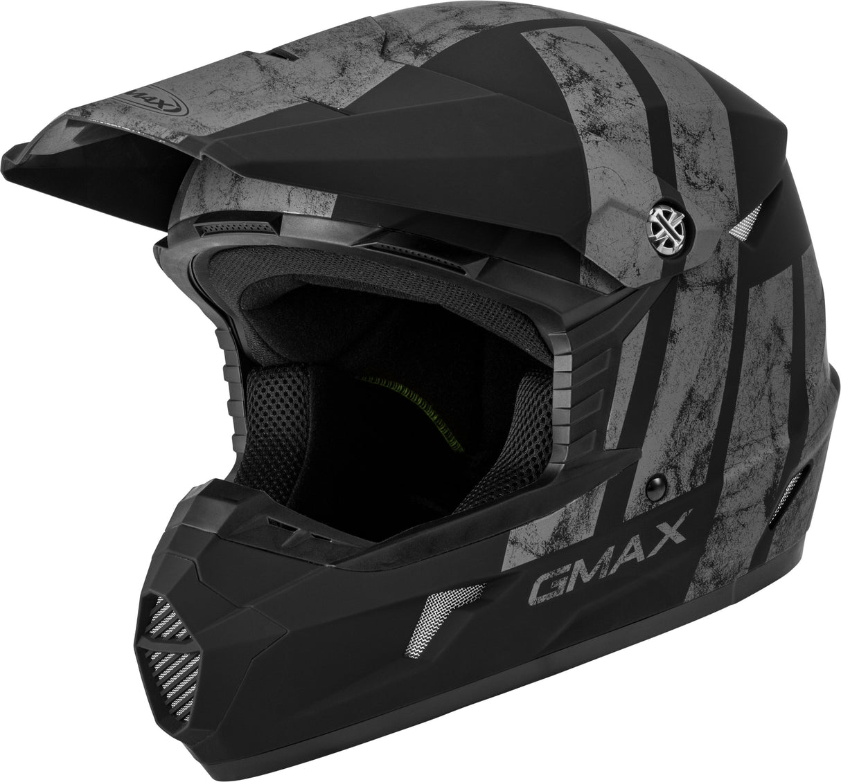 GMAX Youth Mx-46y Off-Road Dominant Helmet Matte Black/Grey Ym G3464501