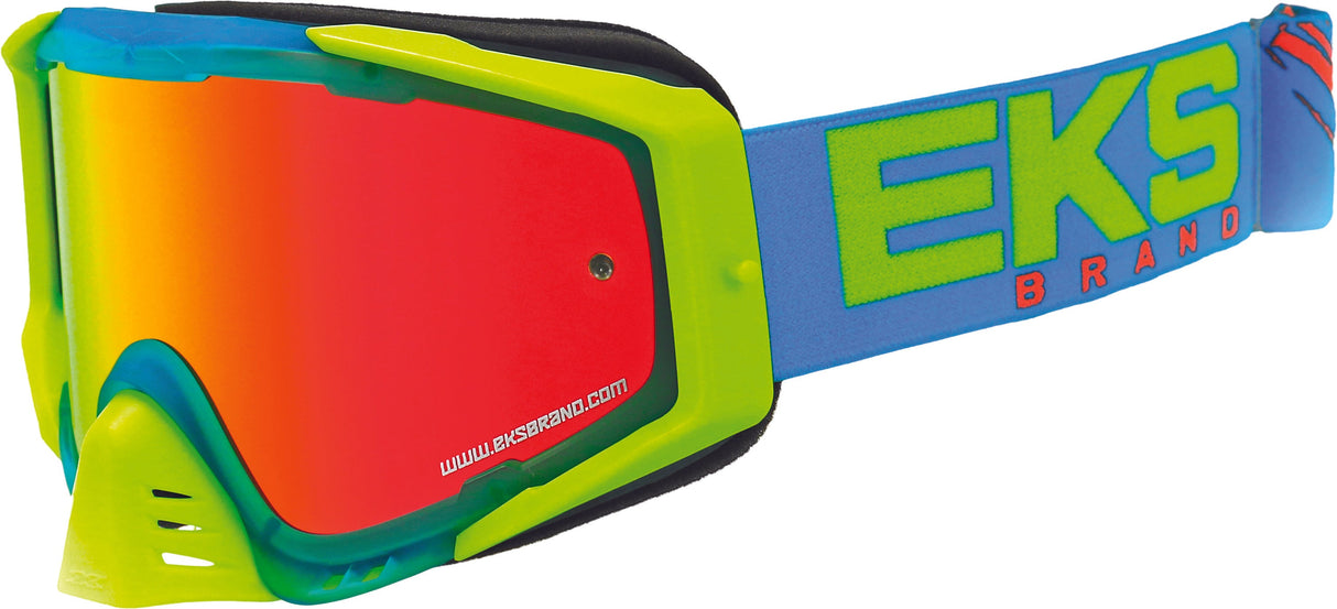 EKS BRAND Outrigger Goggle Cyan/Flo Yellow/Flo Orange 067-50105