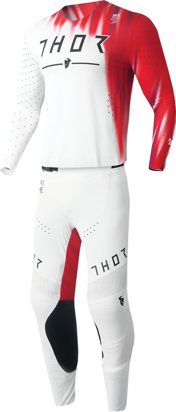 THOR Prime Freeze Jersey - White/Red - Large 2910-7463