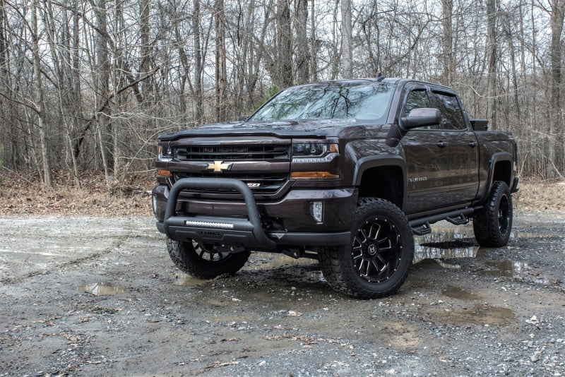 Lund 07-17 Chevy Silverado 1500 Bull Bar w/Light & Wiring - Black 47121214