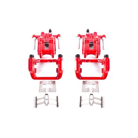 Power Stop 01-03 Acura CL Rear Red Calipers w/Brackets - Pair S2588