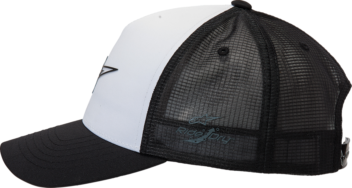 IN STOCK ALPINESTARS Advantage Tech Trucker Hat - White/Black - One Size 1212811602010OS