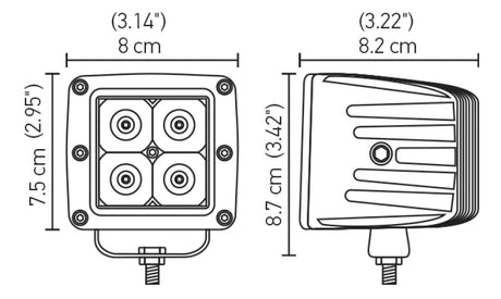 Hella HVF Cube 4 LED Off Road Kit LA357204831