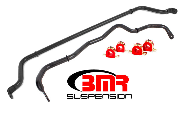 BMR 16-20 6th Gen Camaro Front & Rear Sway Bar Kit w/ Bushings - Black Hammertone SB049H