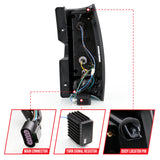 ANZO 2007-2014 Chevy Tahoe LED Taillight Plank Style Black w/Smoke Lens 311322