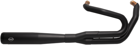S&S CYCLE 2:1 50 State Exhaust for M8 Softail - Black 550-0846B