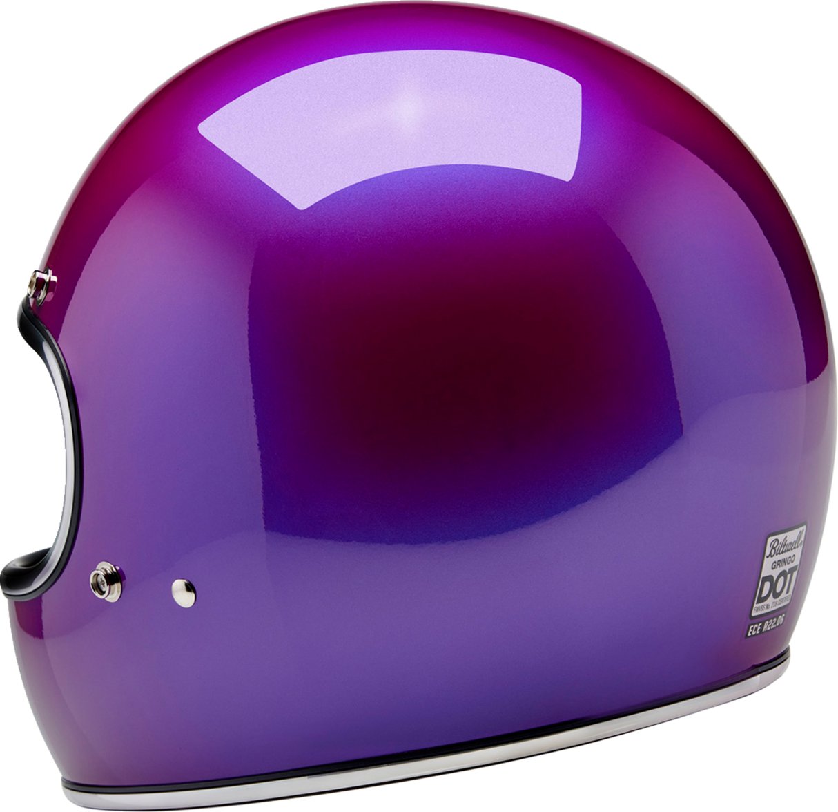 BILTWELL Gringo Helmet - Metallic Grape - Large 1002-339-504