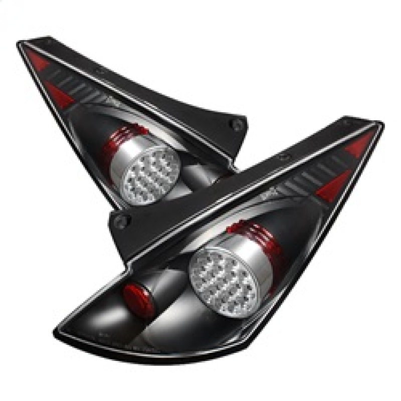 Spyder Nissan 350Z 03-05 LED Tail Lights Black ALT-YD-N350Z02-LED-BK 5006714