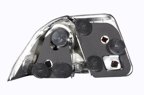 ANZO 2001-2004 Honda Civic Taillights Black 221048
