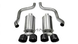 Corsa Black Xtreme Axle-Back Exhaust w/Dual Black 3.5in Tips 09-13 Chevrolet Corvette C6 6.2L V8 14470BLK