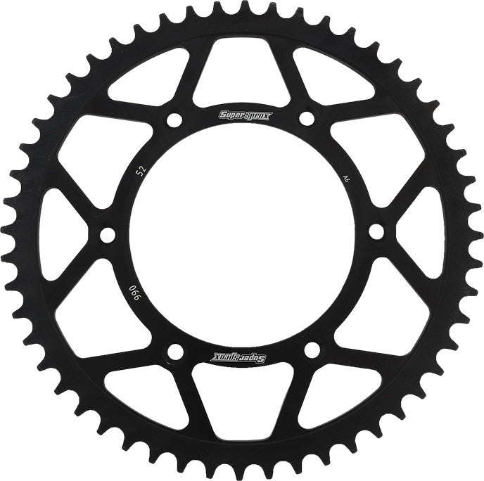 SUPERSPROX Rear Sprocket Steel 52t-520 Blk Hus/Husq/Ktm RFE-990-52-BLK