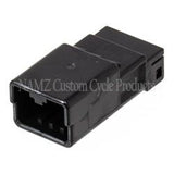 NAMZ AMP 040 Series 4-Position Male Wire Cap Housing Connector (HD 72904-01BK) NA-174967-2