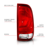 ANZO 1997-2003 Ford F-150 Taillight Red/Clear Lens (OE Replacement) 311307