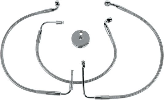 DRAG SPECIALTIES Brake Line - Front (Lower/Upper) - Stainless Steel 640312