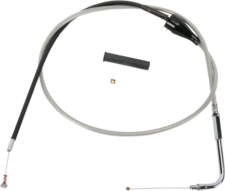 DRAG SPECIALTIES Idle Cable - Cruise - 48" - Braided 5343204B