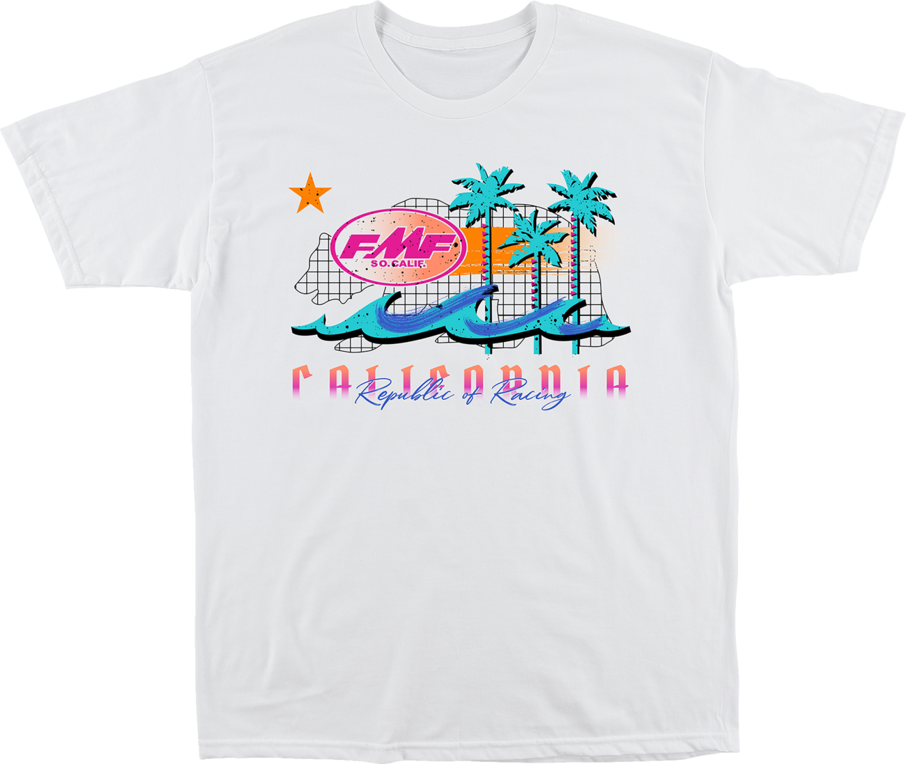 FMF Wavy T-Shirt - White - Large SU22118908WHLG 3030-22246