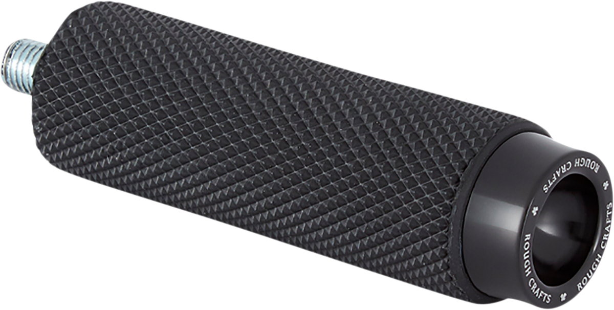 ROUGH CRAFTS Shift/Brake Peg - Black - Knurled RC-400-002