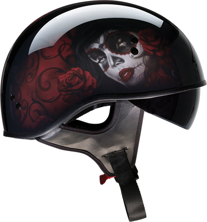 Z1R Vagrant Helmet - Red Catrina - Black/Red - Small 0103-1314