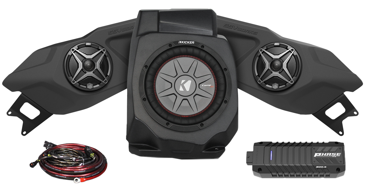 SSV WORKS 3 Speaker Plug And Play Kit Ride Command 220-RZ5-Q3ARC