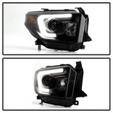 Spyder Toyota Tundra 2014-2016 Projector Headlights Light Bar DRL Black Smoke PRO-YD-TTU14-DRL-BSM 5080165