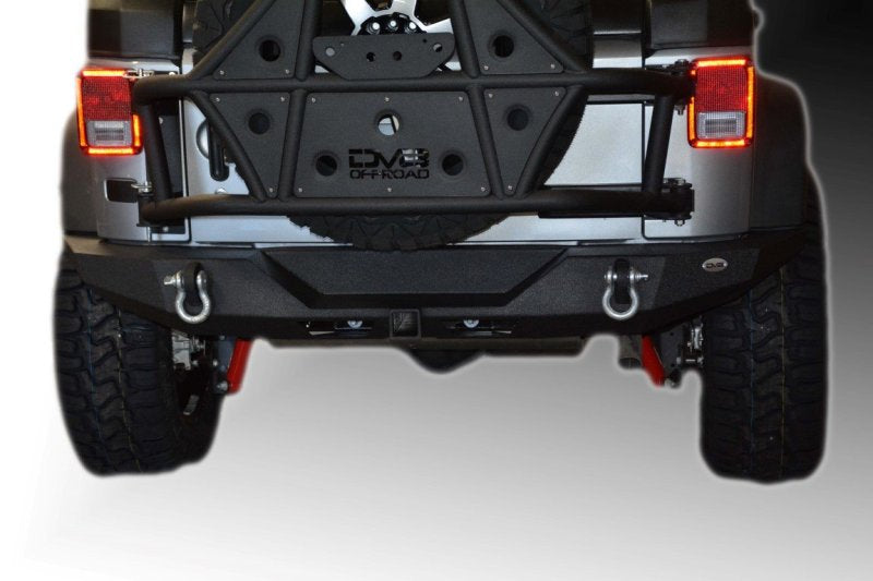 DV8 Offroad 07-18 Jeep Wrangler JK Rear Bumper Full Length RBSTTB-09
