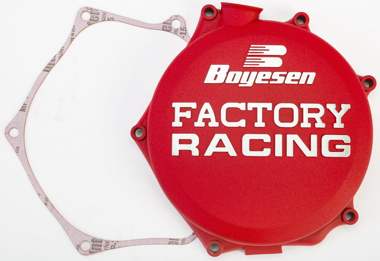 BOYESEN Factory Racing Clutch Cover Red CC-27AR