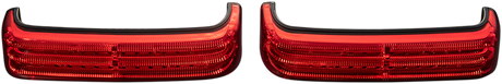 CUSTOM DYNAMICS Saddlebag Lights - SS8 - Black/Red PB-SB-SS8-BR